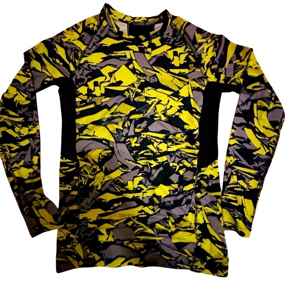 ✨$3 When bundled✨ neon shatter pattern reflective running Top 🍋🟩 - Picture 1 of 8